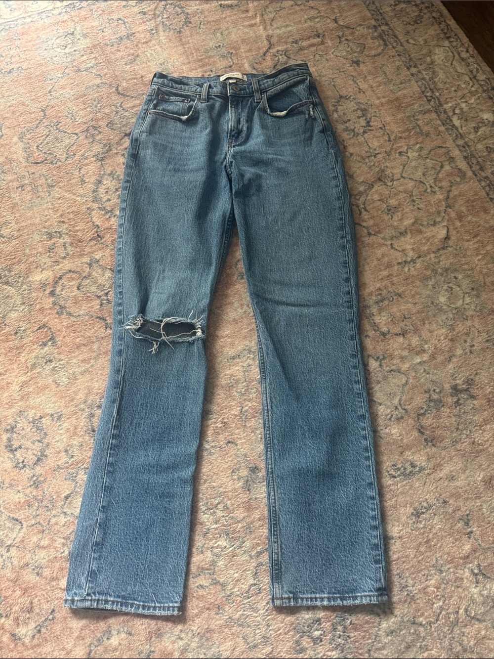 Abercrombie 90s straight mid rise jeans